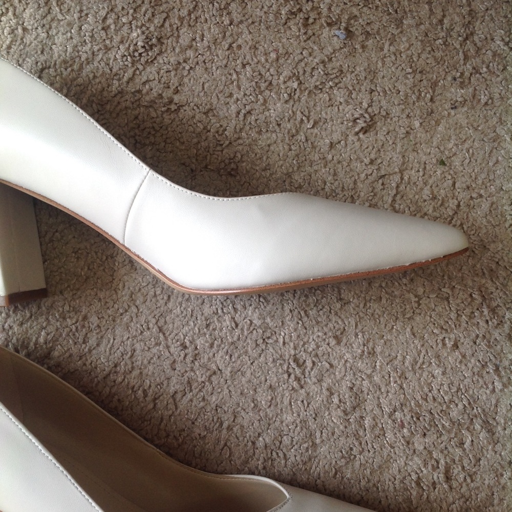 NEW Marc Fisher CAITLIN PUMP White Leather Pump 9M - Picture 7 of 14
